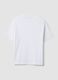 T-shirt over fit bianca in puro cotone a maniche corte_5