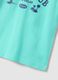 Children's oversized fit pure cotton blue T-shirt with print_2