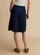 Wide leg pure cotton blue shorts_2