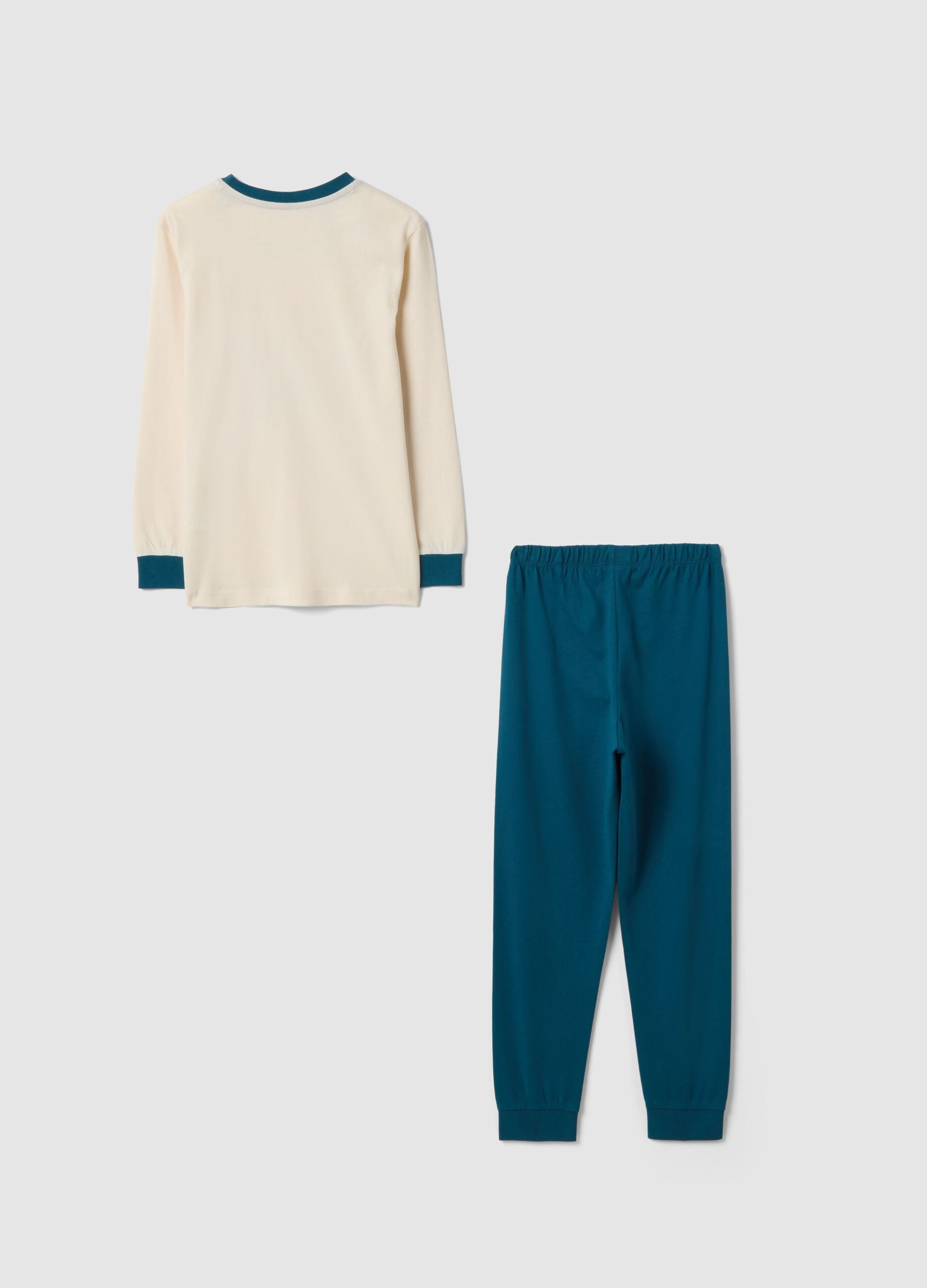 Multicoloured Pure Cotton Pyjama with Print for Boys