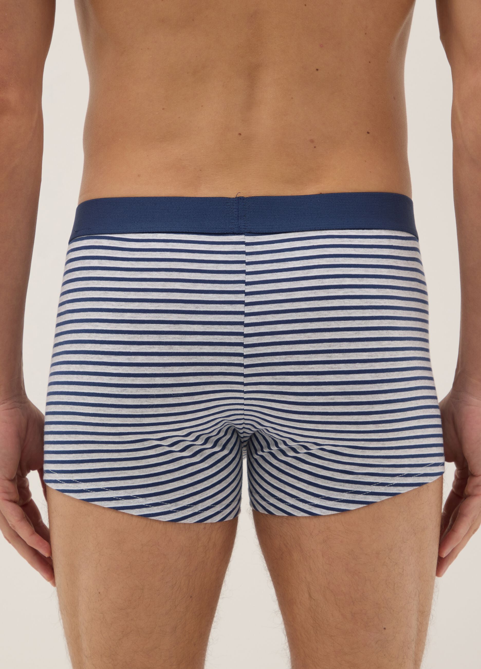Tripack multicolour stretch cotton boxer shorts regular fit