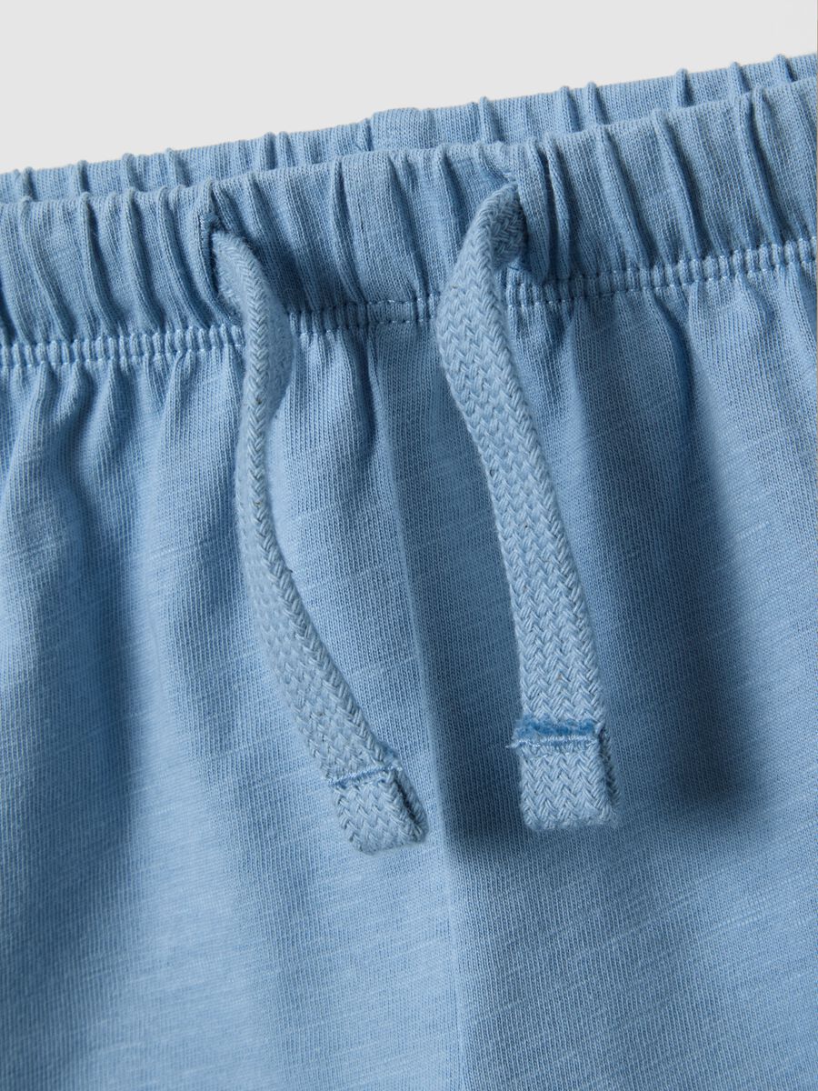 Sky blue regular fit pure cotton set for kids_3