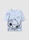 Multicolour pure cotton regular fit T-shirt with Stitch print_4