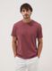 Red mercerised pure cotton slim-fit T-shirt_2