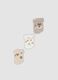3-pack of multicolour short organic cotton blend socks for baby and toddler_0