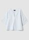 White pure cotton striped shirt_4