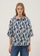 Multicoloured stretch cotton top with soft collar_2