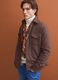 Brown wool-viscose blend shacket_1