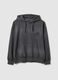 Grey oversized fit cotton blend hoodie_4