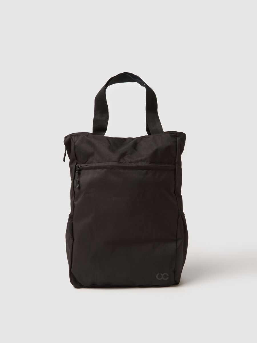 Borsa sportiva ripieghevole nera con vestibilit&agrave; pratica_0