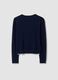 Blue crew-neck jumper in viscose blend_5