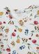 White stretch cotton T-shirt with floral print, regular fit_5