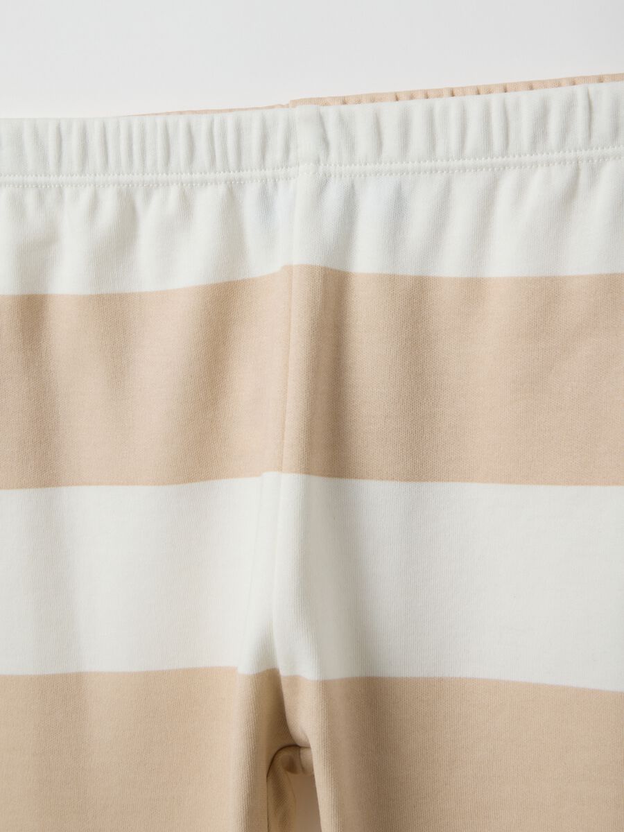 Pigiama in puro cotone a righe multicolor da neonato regular fit_3