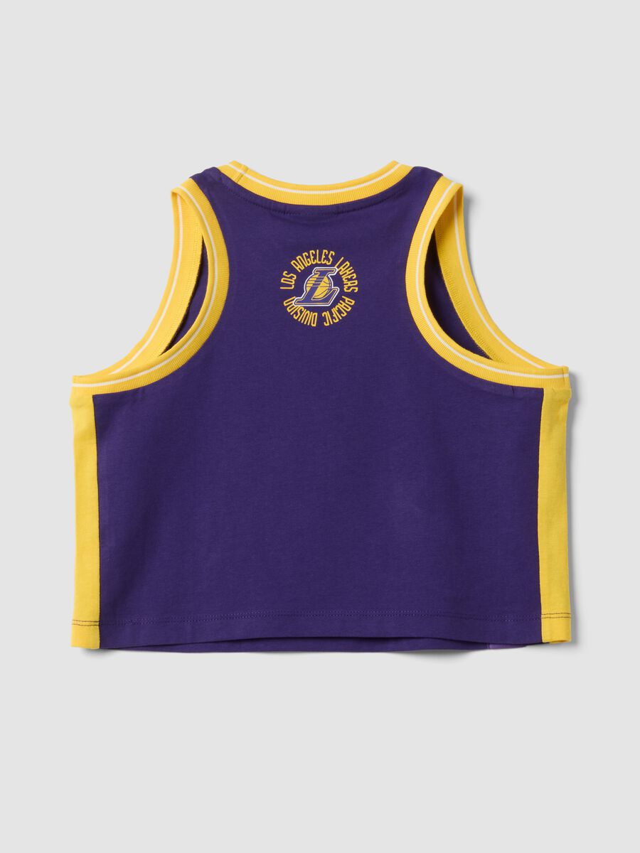 Tank top viola in puro cotone fitted_4