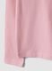 Pink organic cotton T-shirt with front print for girls, regular fit_3