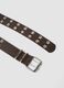 Brown belt with star studs_1