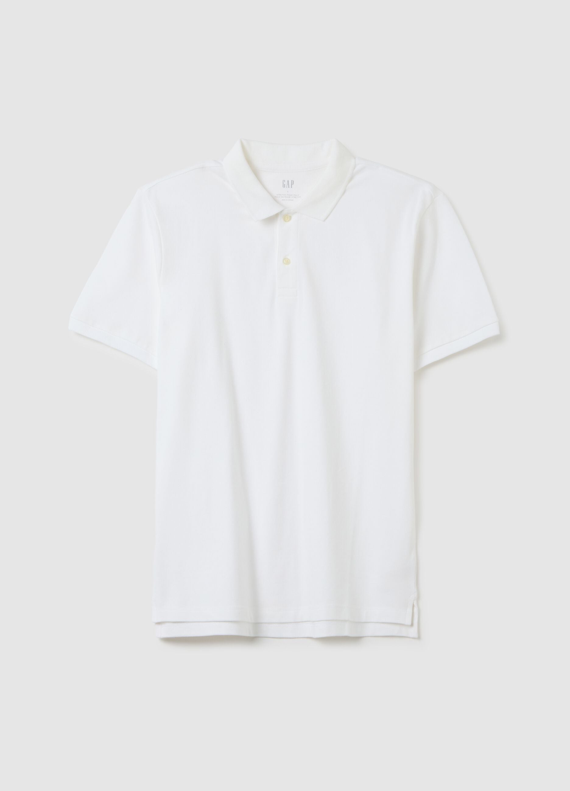 Stretch piquet polo shirt