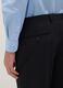 Blue cotton blend regular fit shirt_3