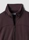Cropped purple full-zip soft-touch jacket with stand-up collar ALTAVIA STUDIO_7