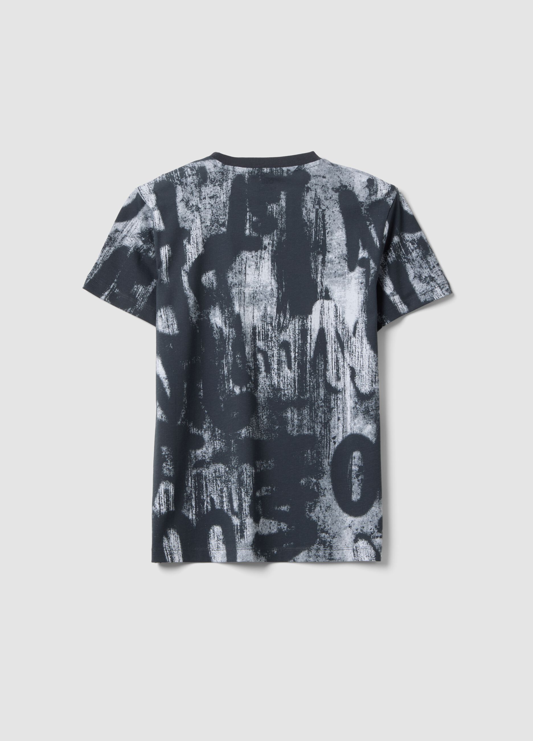 Boy's multicolor pure cotton t-shirt regular fit with prints