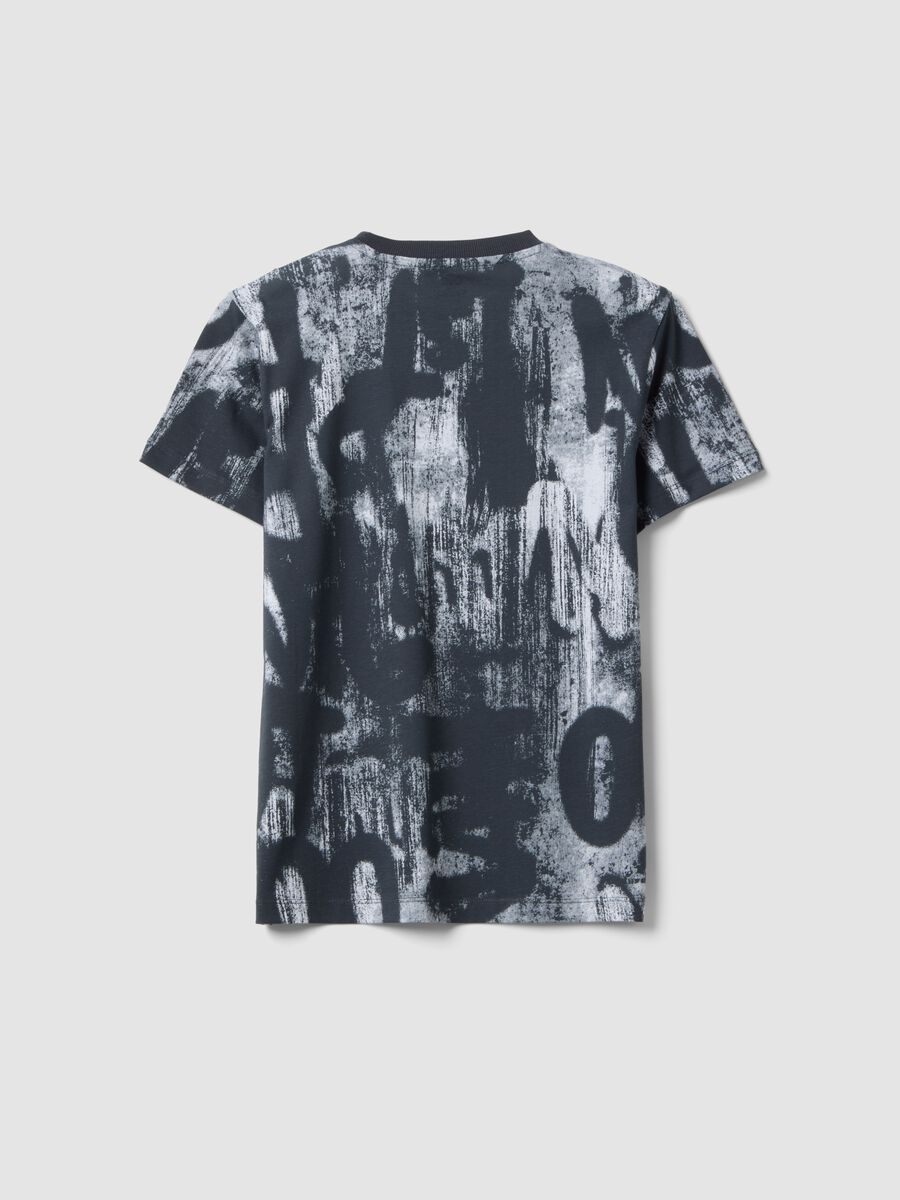 T-shirt in puro cotone multicolor da ragazzo regular fit con stampe_4