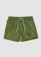 Green swim shorts with contrast drawstring_4