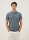 Slim fit grey pure cotton polo_0