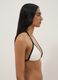Multicolour triangle bikini top in stretch fabric_4