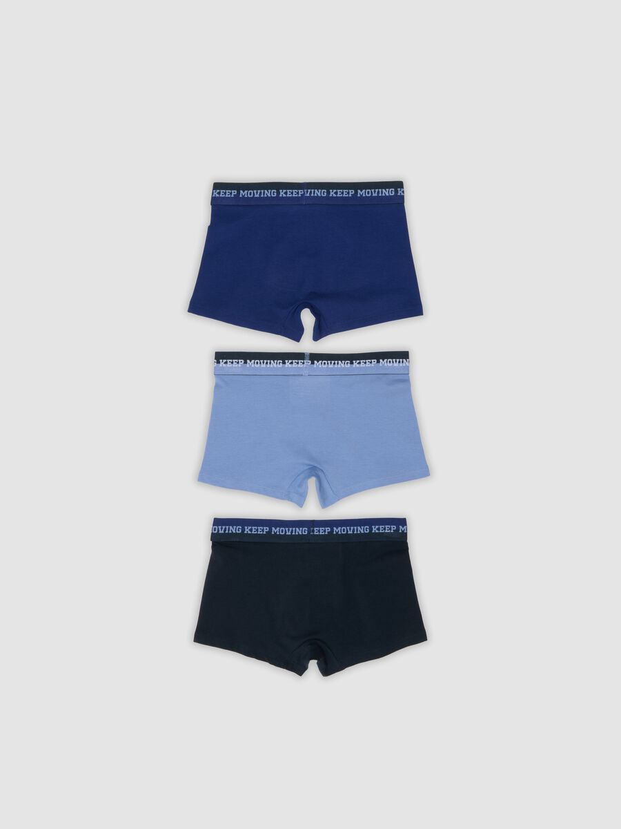 Boys&rsquo; 3-pack of blue organic stretch cotton boxers_1