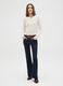 Blue Flare Jeans in Stretch Denim Cotton_0