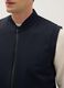 Gilet blu regular fit con zip integrale_3