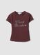 Brown fitted stretch-cotton T-shirt with rhinestone embellishments_4