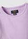 Girls' Regular Fit Purple Stretch Cotton T-shirt_2