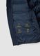 Blue Ultralight padded hooded jacket with zip for boys_2