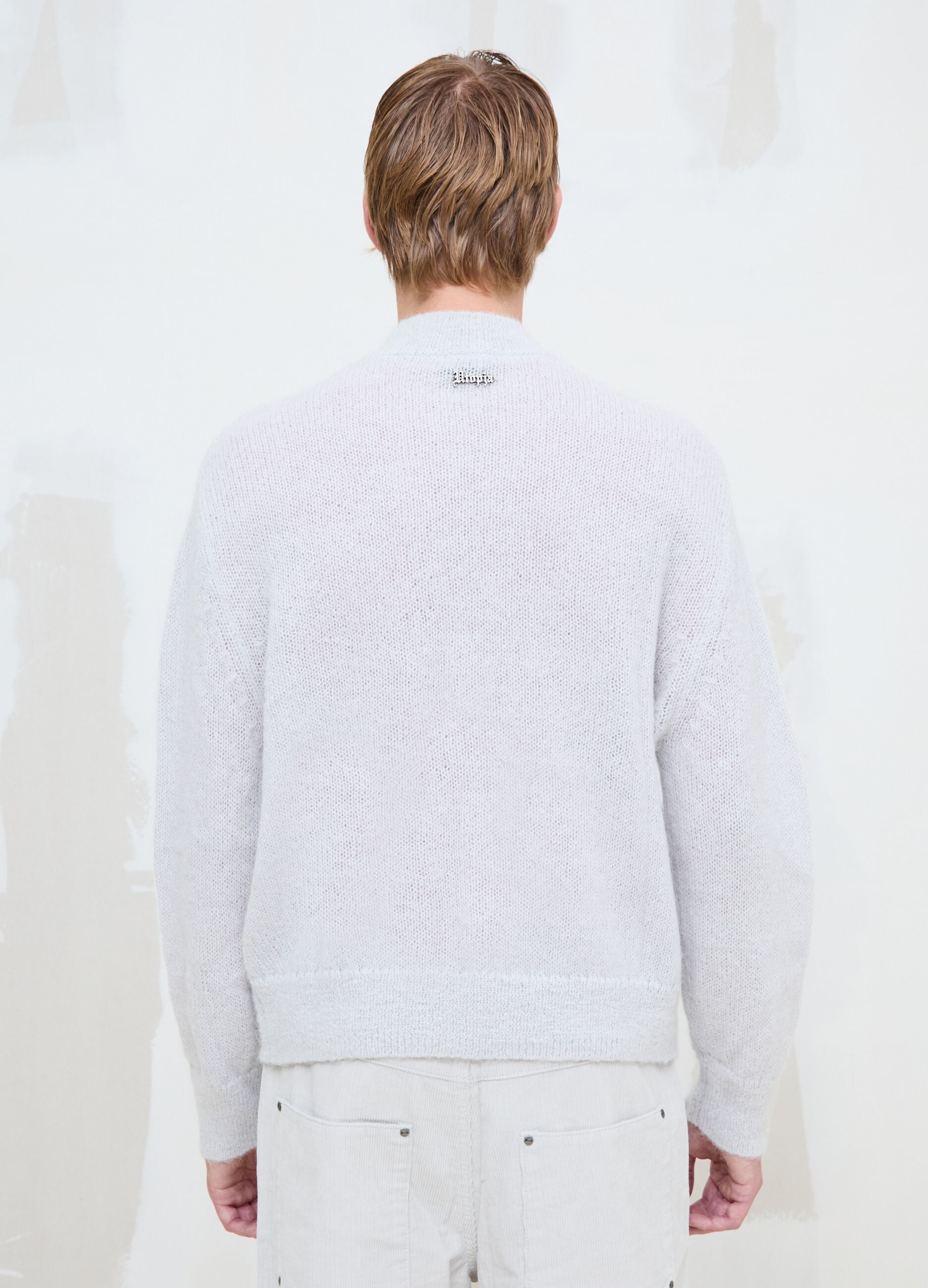 Mohair Crew Neck in Light Beige