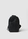 Black crossbody sports bag with water-repellent front pocket_0