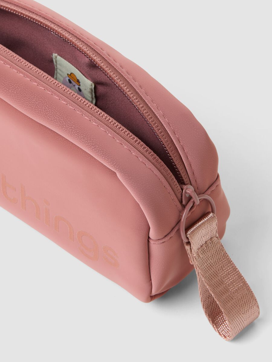Pink zip wash bag with wrist strap_2