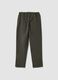 Pantaloni verdi in cotone elasticizzato regular fit_2