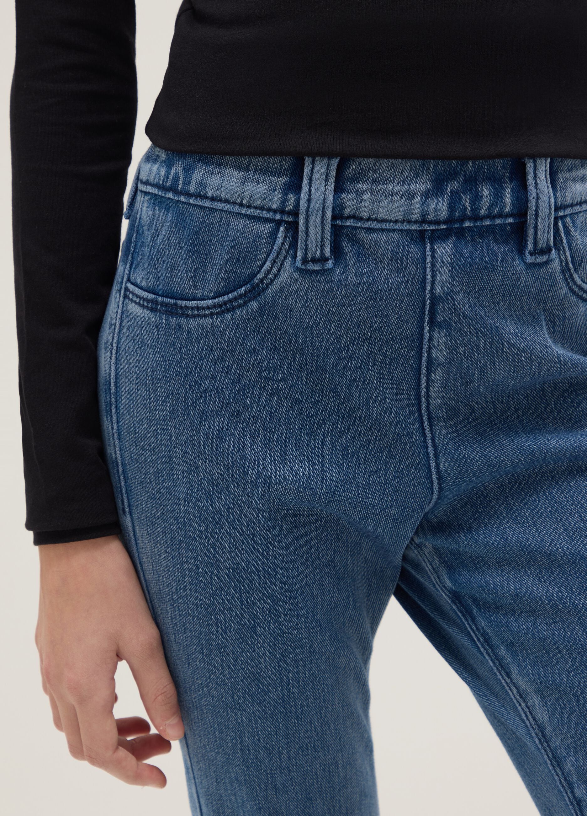 Girls' Blue Denim Flare Fit Jeans