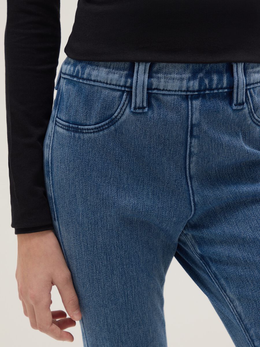 Girls' Blue Denim Flare Fit Jeans_2