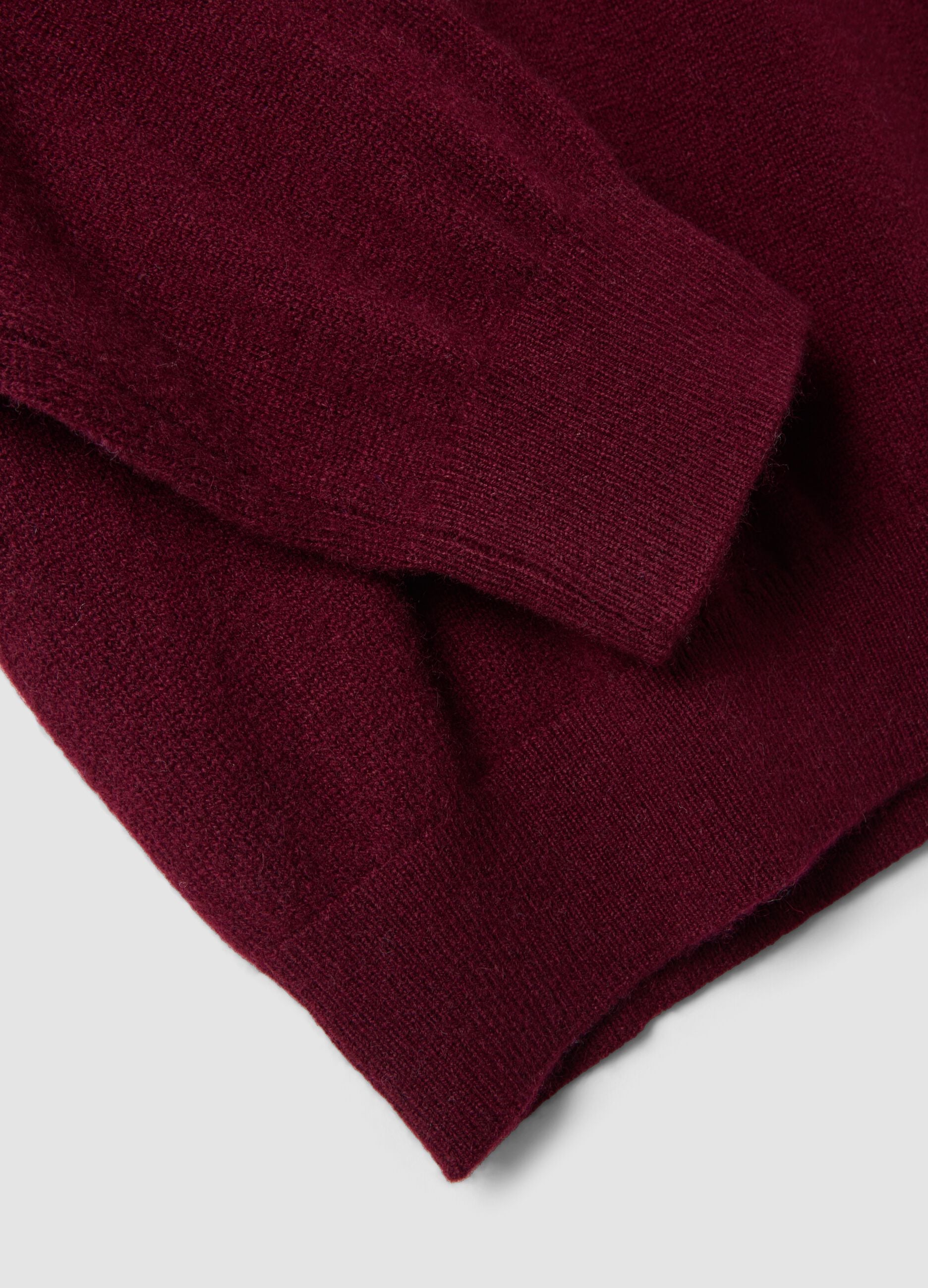 Red pure cashmere regular-fit jumper