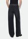 Black pure cotton wide-leg jeans with studs_3