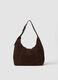Brown genuine leather shoulder bag_0