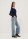 Regular fit blue cardigan with buttons_1