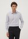 Light blue stretch cotton poplin shirt with cutaway collar_0