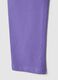 Girls' purple cotton stretch leggings slim fit with star_3