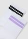 3-pack of white short socks in stretch organic cotton for girls_1