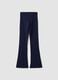 Girls&rsquo; blue slim-fit stretch organic cotton trousers_6