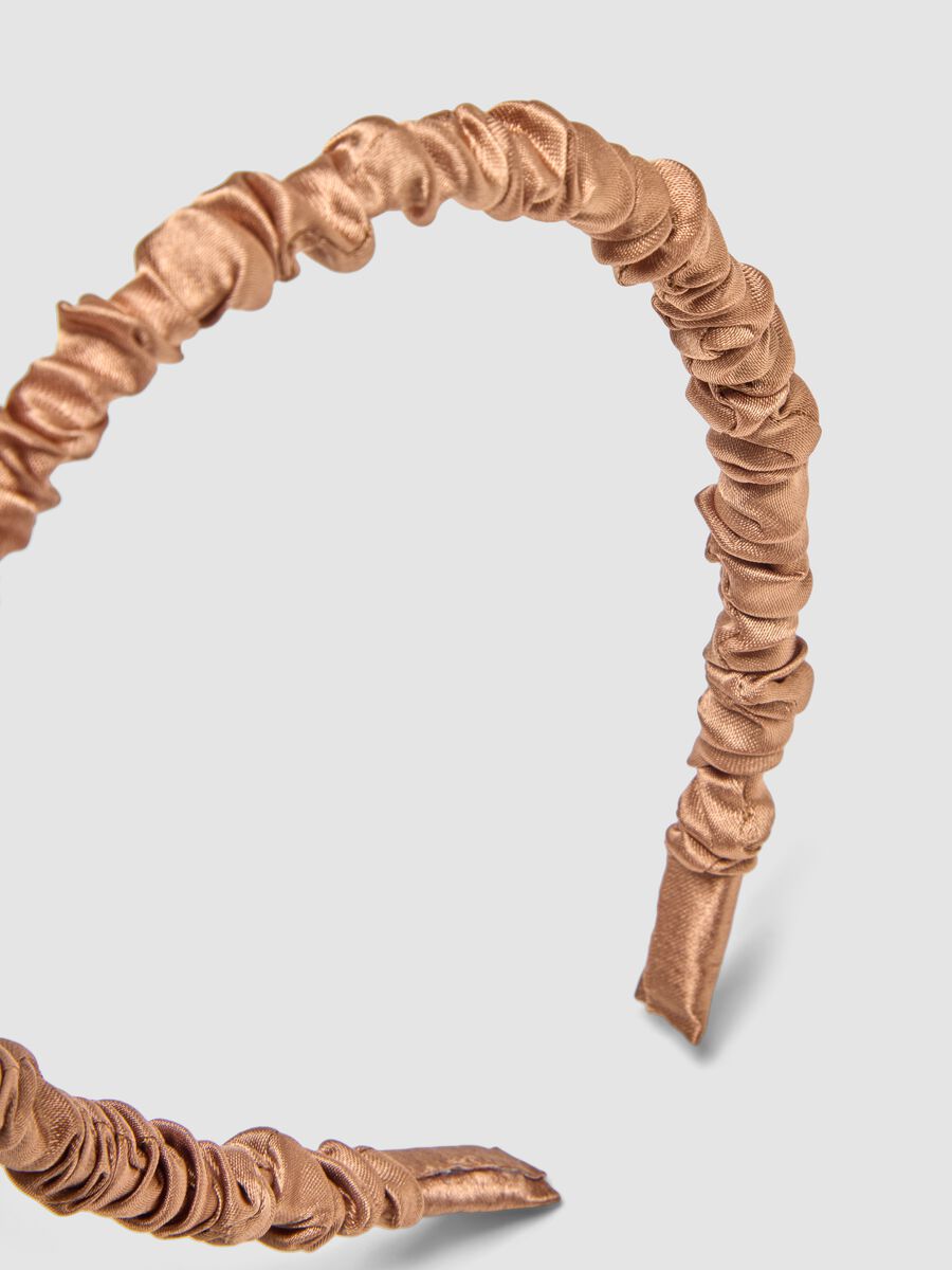 SINCERELY HAIR Mocha Satin Headband_2