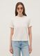 Beige short-sleeved pure cotton regular-fit T-shirt_2